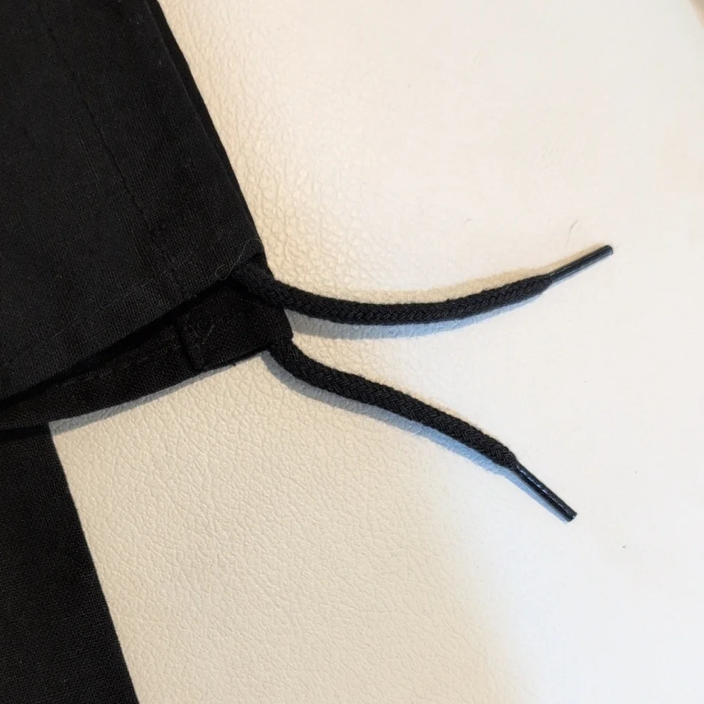 CHANEL Black and White Logo Dust Bag